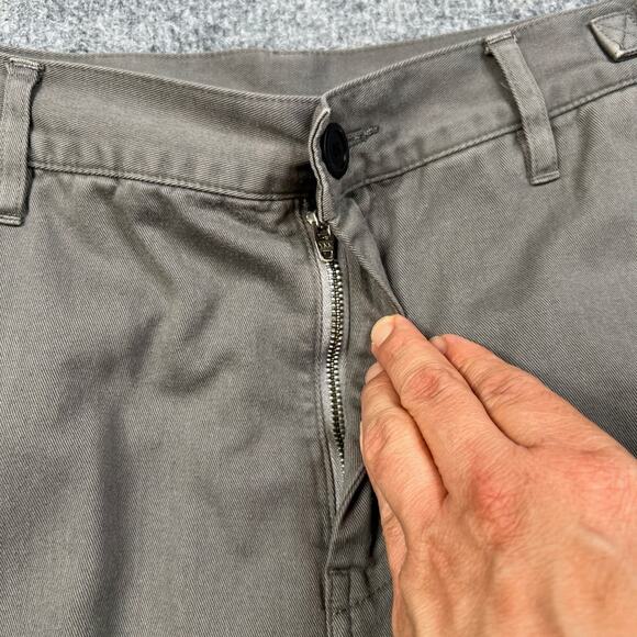 John Elliott Pants Womens 2 Washed Cotton Wide Leg Barrel Chino Adjustable Waist - Picture 4 of 16